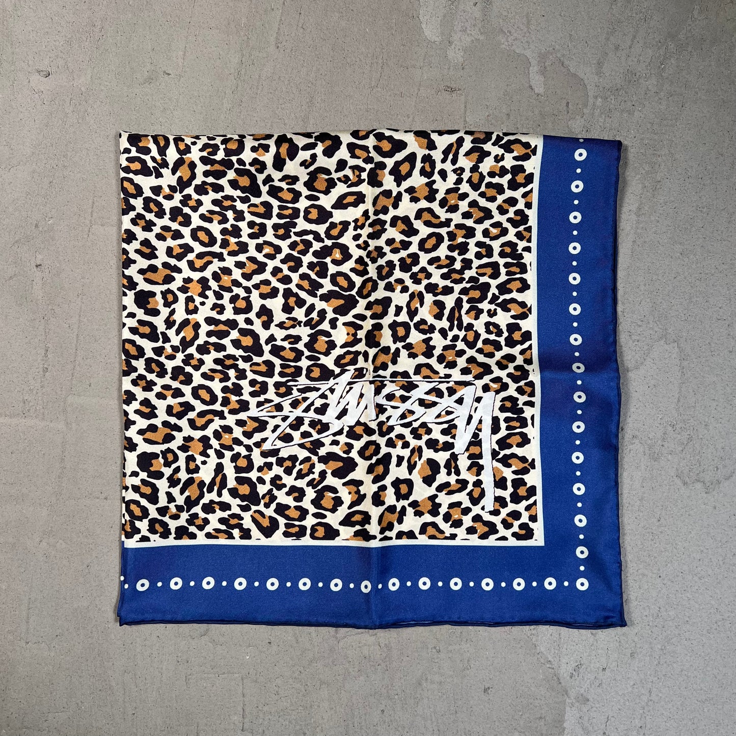 Stussy Silk Cheetah Print Bandana NEW x17809