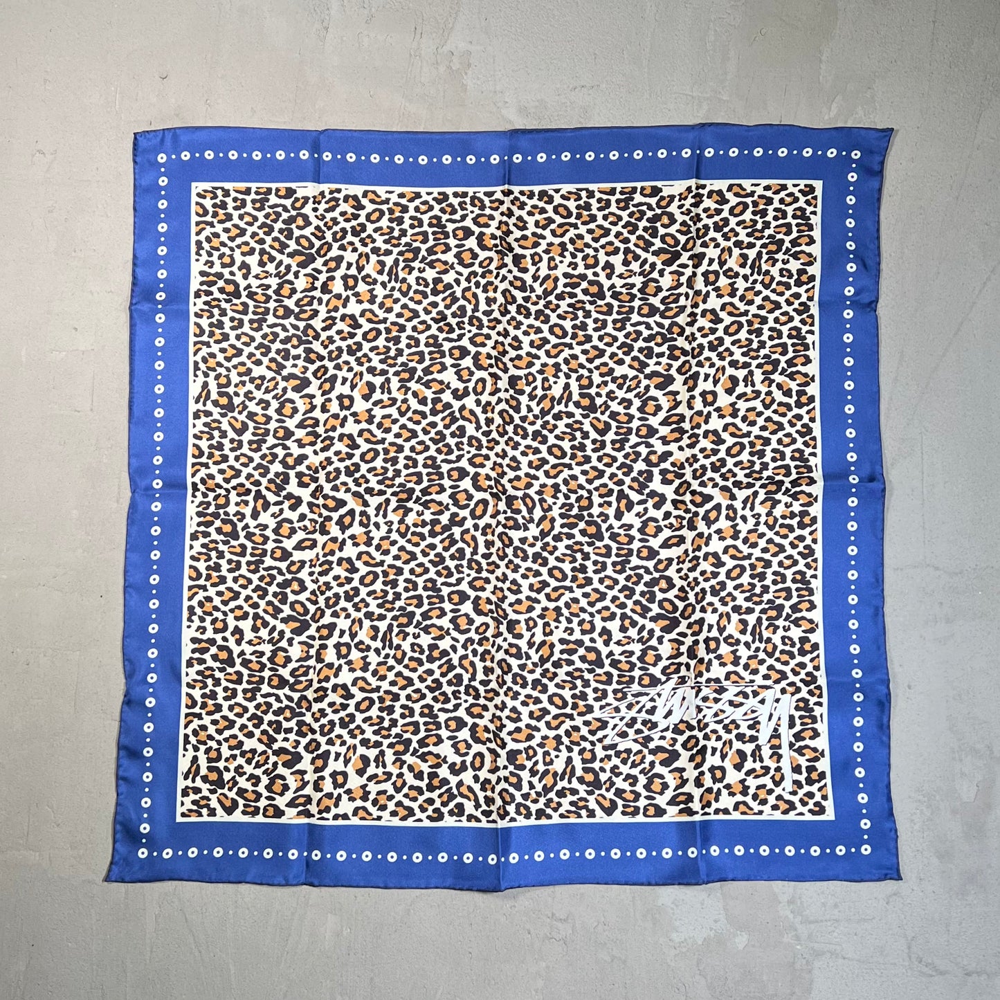 Stussy Silk Cheetah Print Bandana NEW x17809