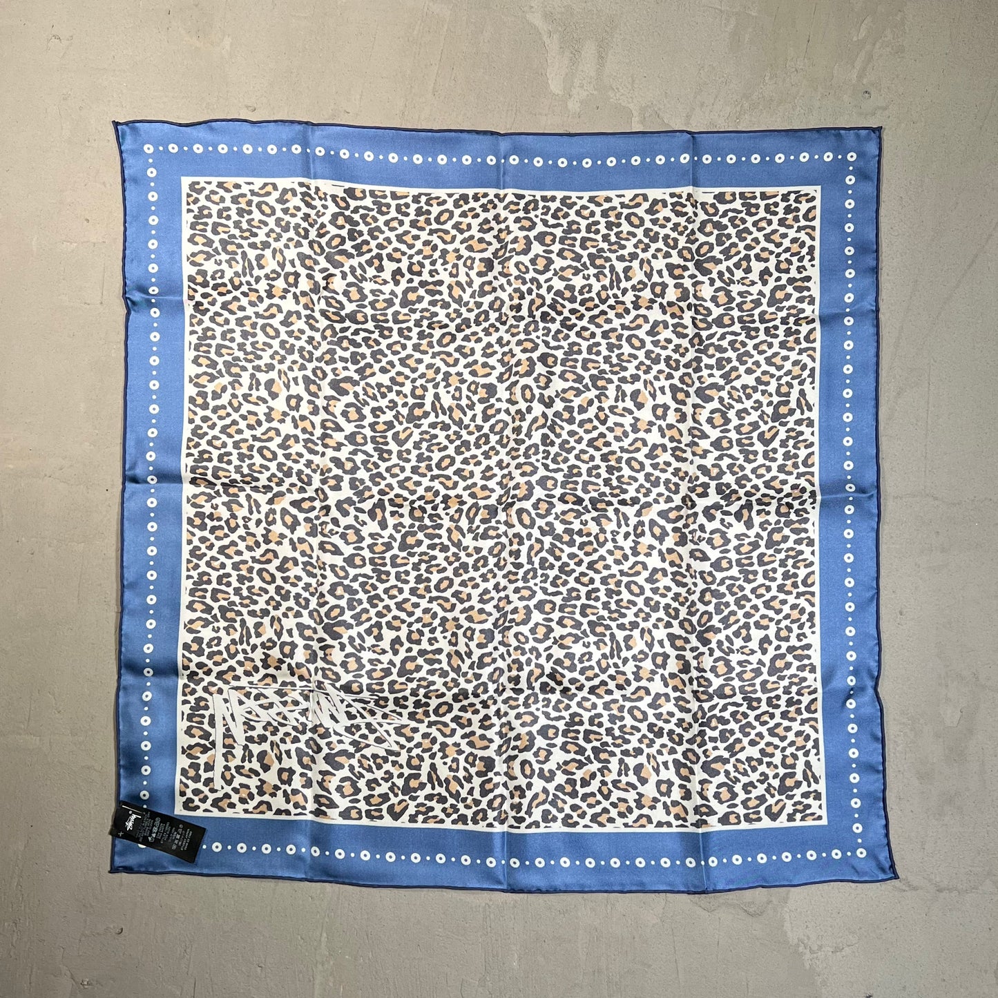 Stussy Silk Cheetah Print Bandana NEW x17809