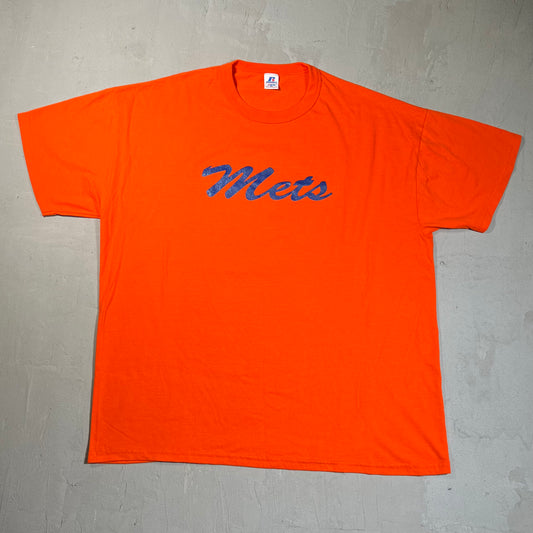 1990s Mets Coach Orange Tee Size XL USED v19662