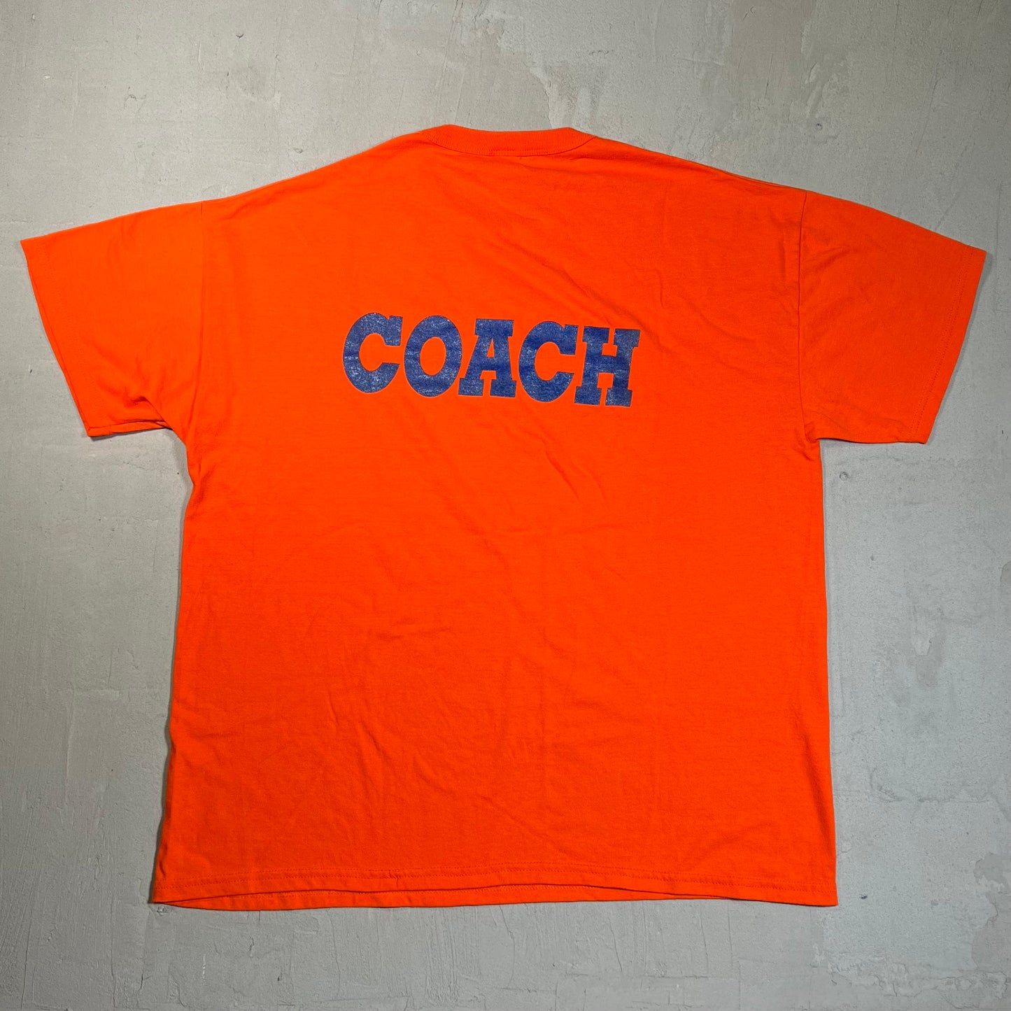 1990s Mets Coach Orange Tee Size XL USED v19662