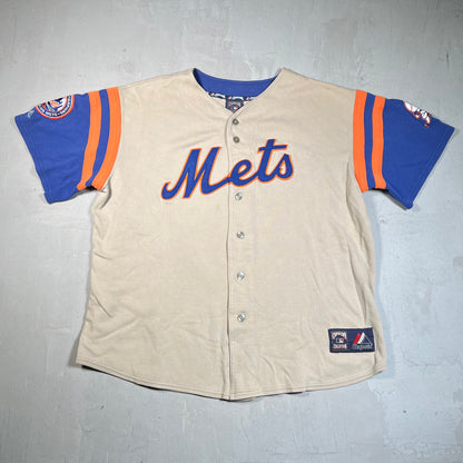 Y2K New York Mets Cooperstown 1969 Jersey Size XXL USED v19349