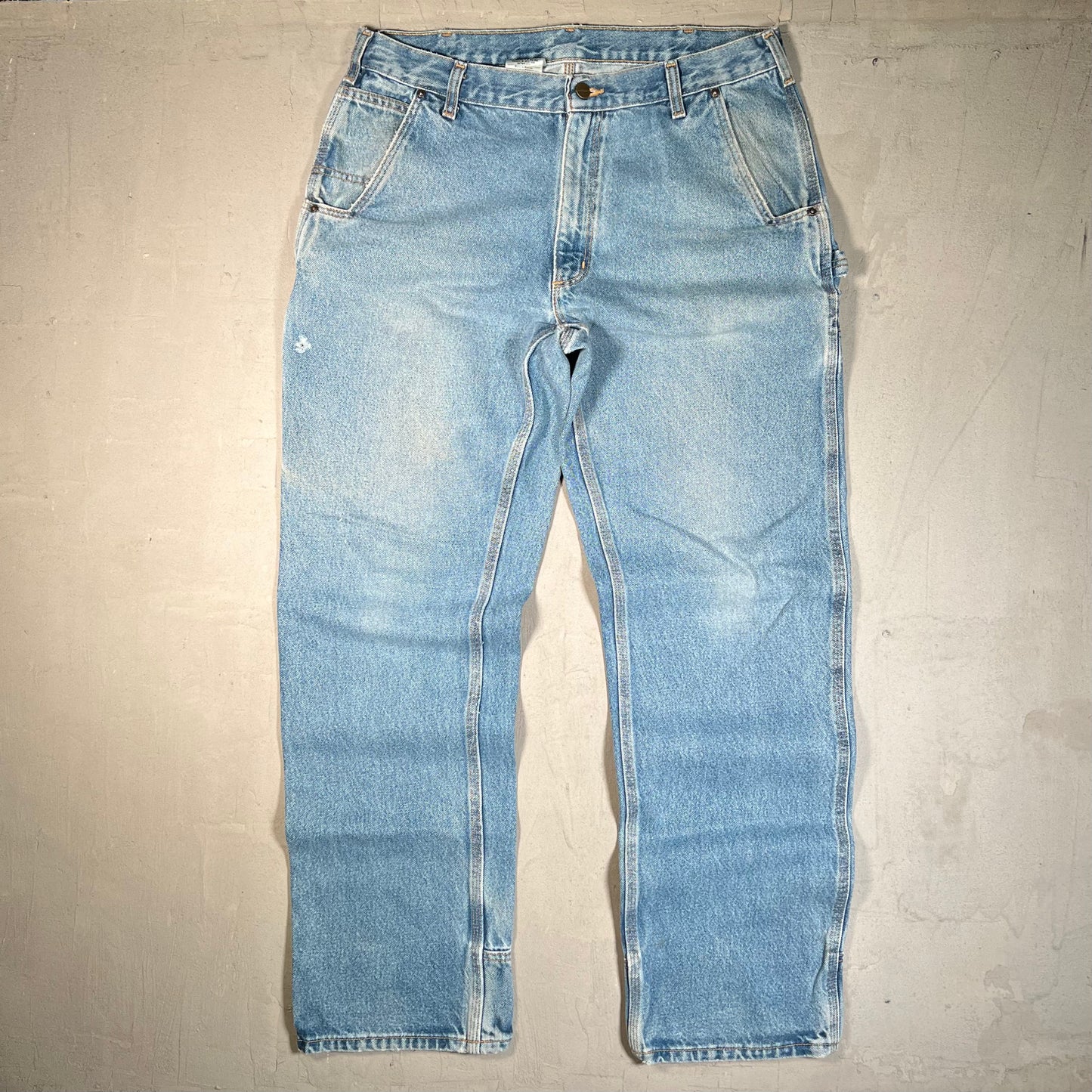 Y2K Carhartt Blue Heavy Workwear Denim Size 36 USED v19668