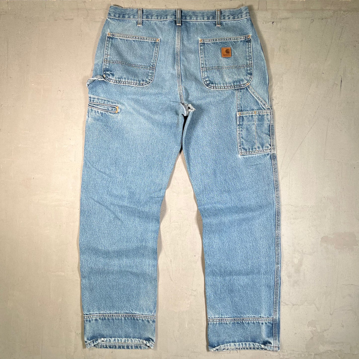 Y2K Carhartt Blue Heavy Workwear Denim Size 36 USED v19668