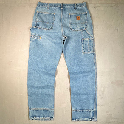Y2K Carhartt Blue Heavy Workwear Denim Size 36 USED v19668