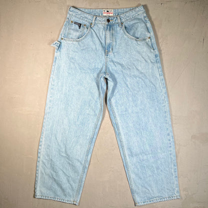 Stingwater Light Blue Washed Jeans Size Medium USED x17786