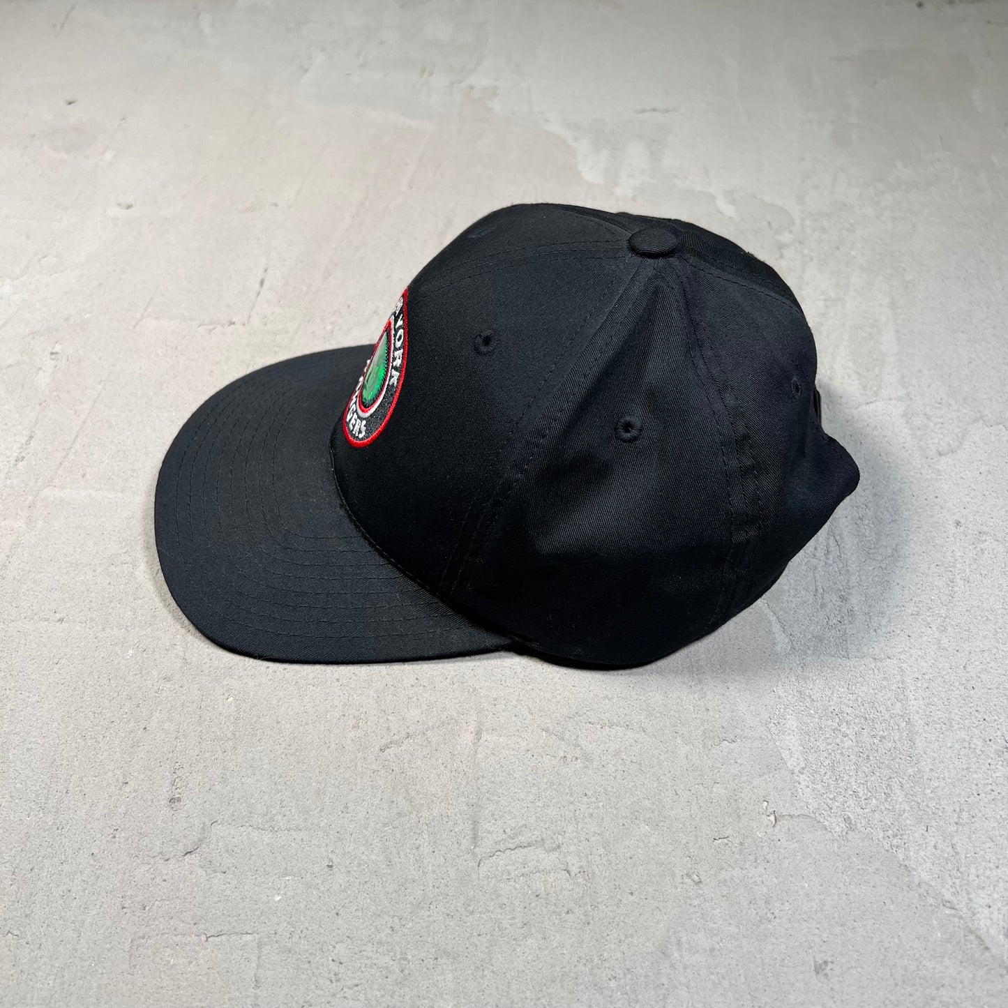 1990s NY Rangers Black Holo Snapback Hat USED v19728