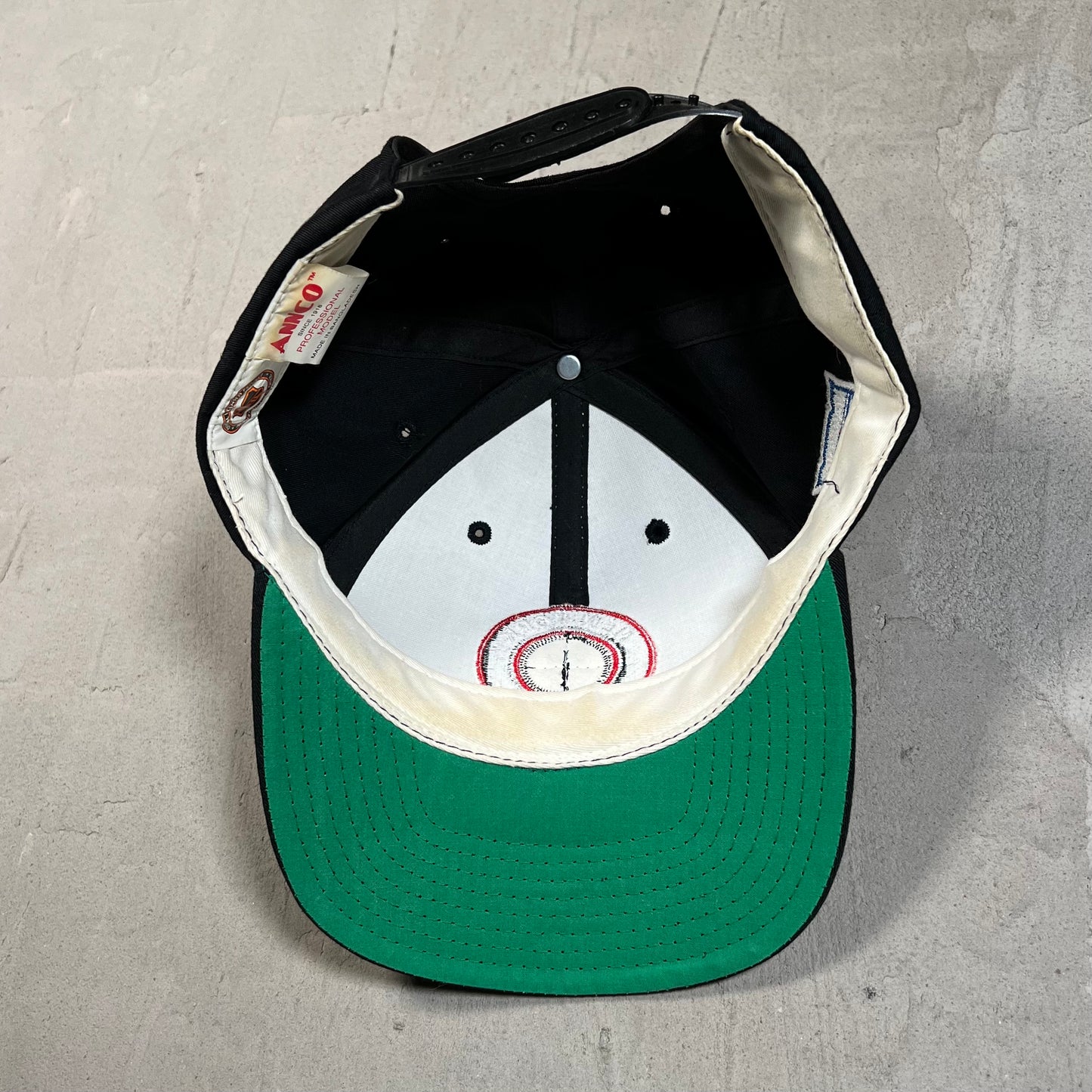 1990s NY Rangers Black Holo Snapback Hat USED v19728