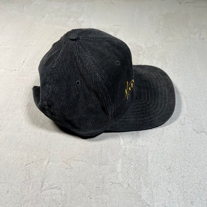 1990s Vancouver Canucks Black Corduroy Hat USED v19722