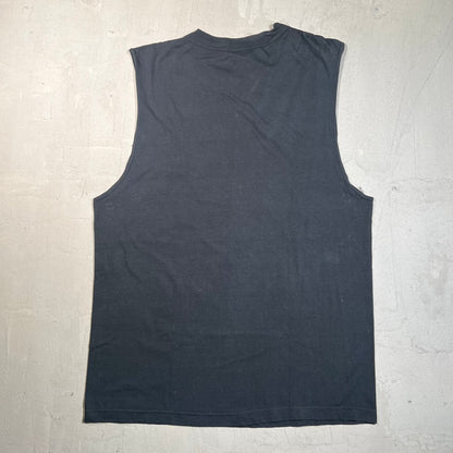 1990s Ozzfest Black Cutoff Tee Size Large USED v19718