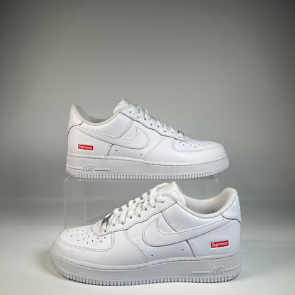 Nike Air Force 1 Low Supreme White (2020) Size 8.5 USED s23192