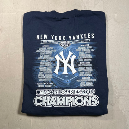 2009 NY Yankees Champions Navy Crewneck Size Small NEW v19719