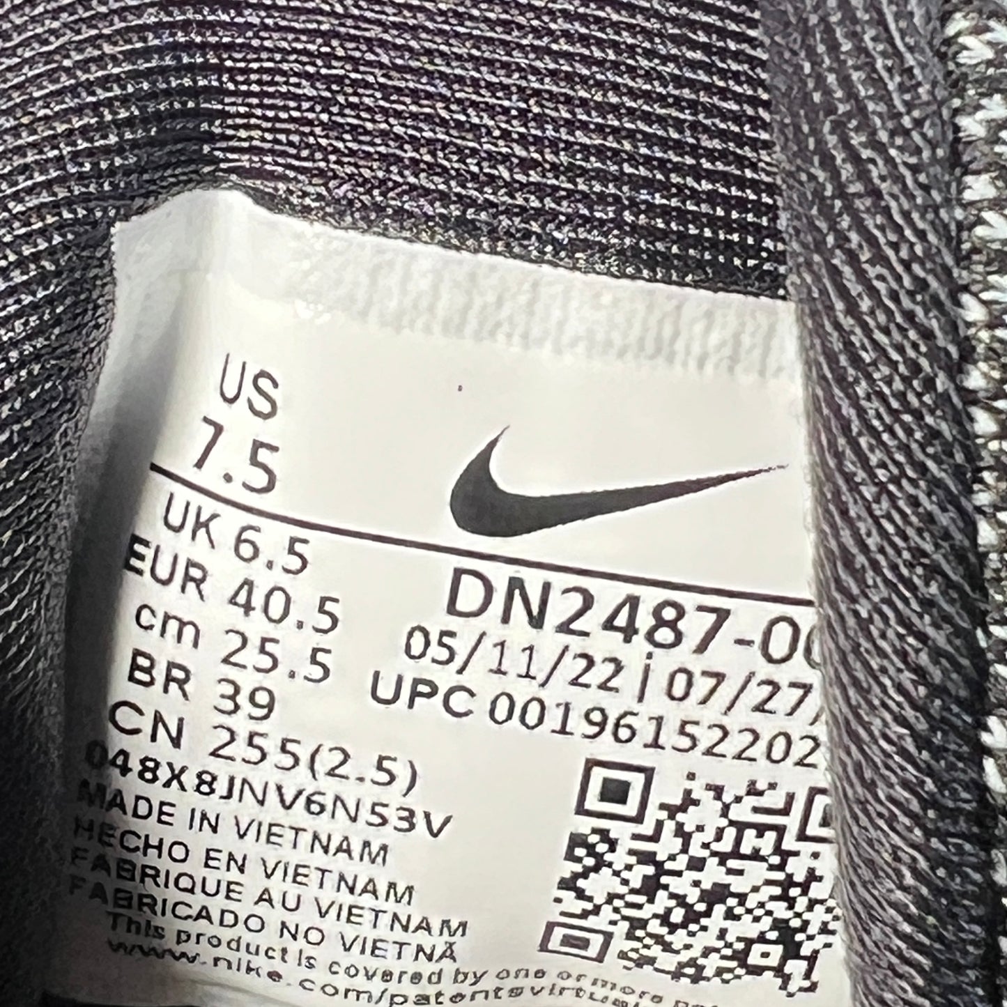 Nike Air Max Penny 1 All Star Black Metallic Silver (2022) Size 7.5 USED s23093