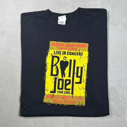 2006 Billy Joel MSG Black Tee Size Large USED v19710