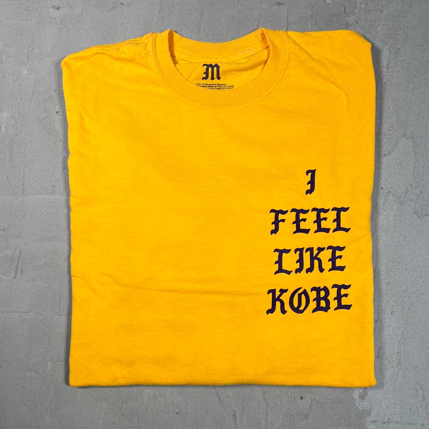 Kanye West I Feel Like Kobe Yellow Longsleeve Size Medium USED x17846
