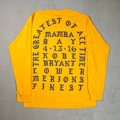 Kanye West I Feel Like Kobe Yellow Longsleeve Size Medium USED x17846