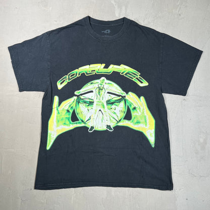 Travis Scott RaysCorruptedMind Black Tee Size Large USED x17847