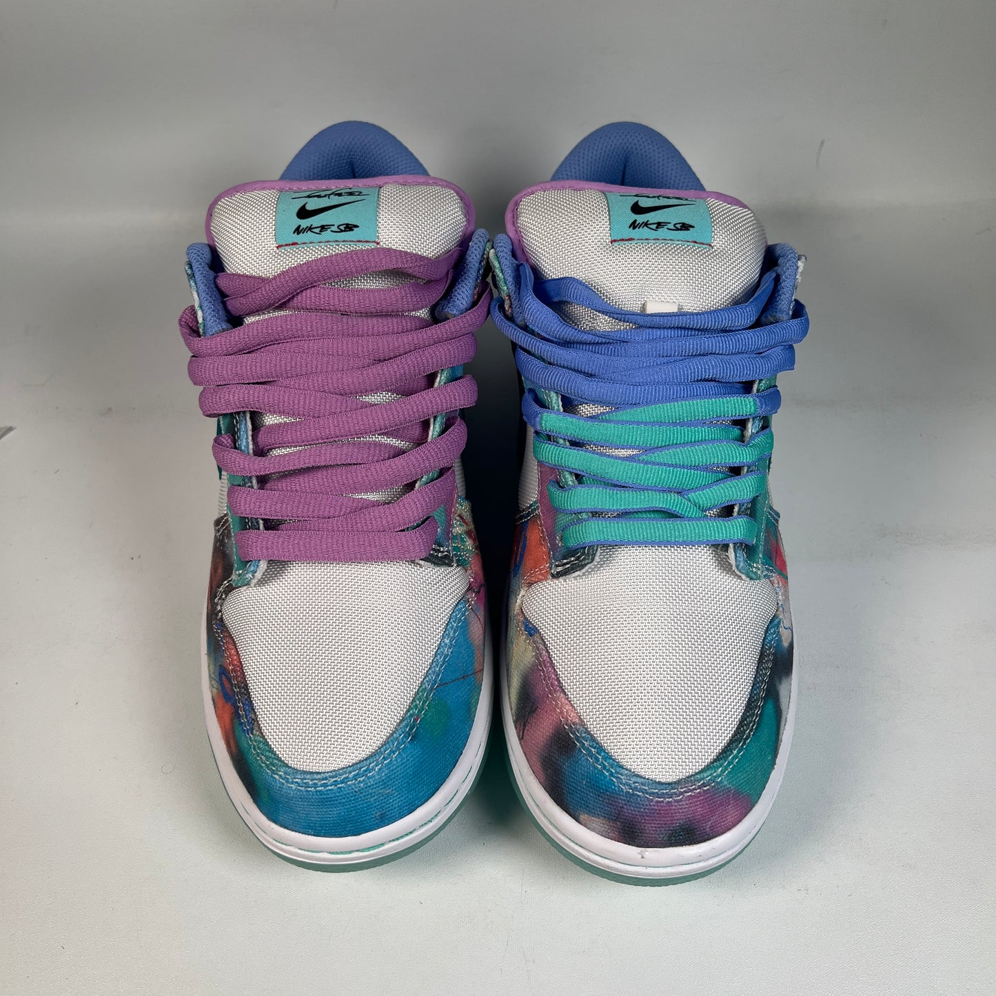 Nike SB Dunk Low Futura Bleached Aqua (2024) Size 10 USED s23195