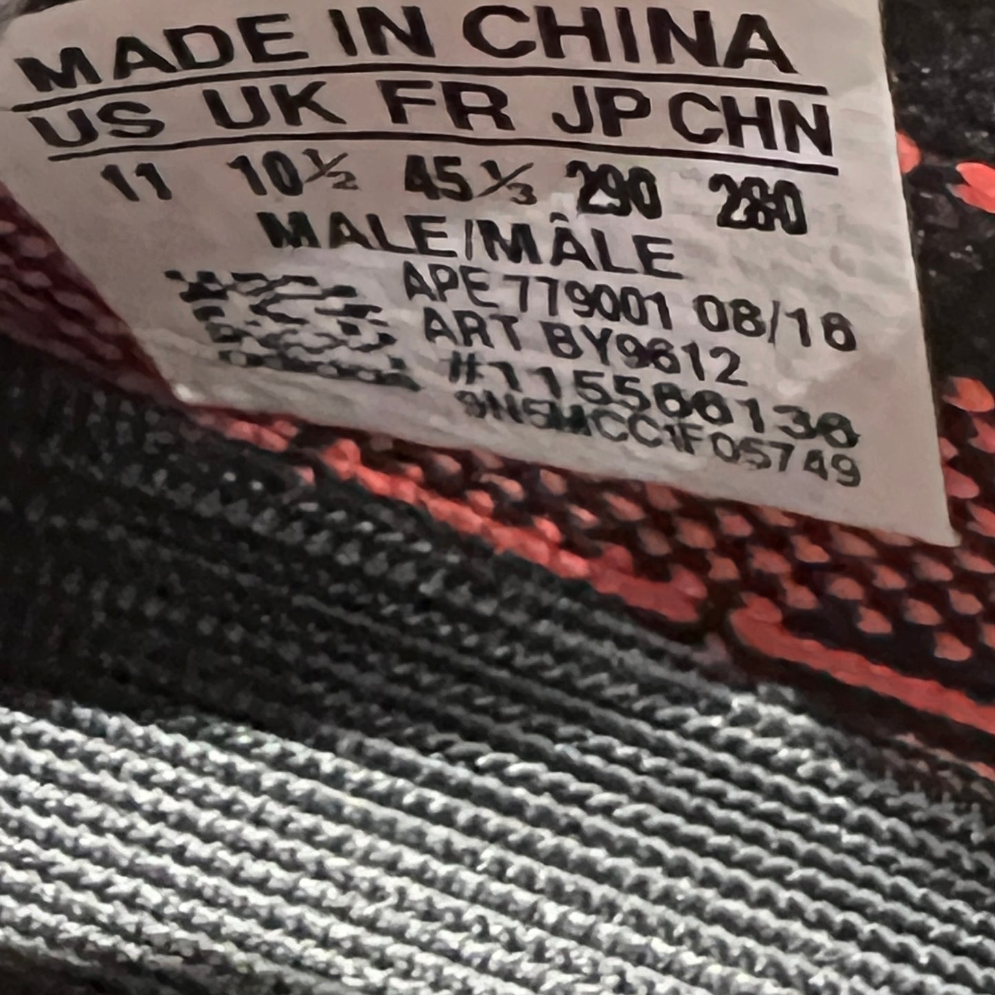Yeezy 350 Core Black Red (2016) Size 11 NEW s23203