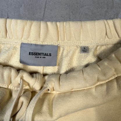 Fear of God FOG Essentials Yellow Sweatpants Size Large USED x17844