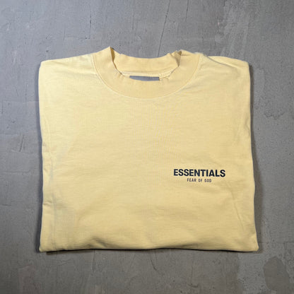 Fear of God FOG Essentials Yellow Longsleeve Size Large USED x17843