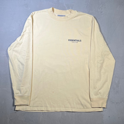 Fear of God FOG Essentials Yellow Longsleeve Size Large USED x17843