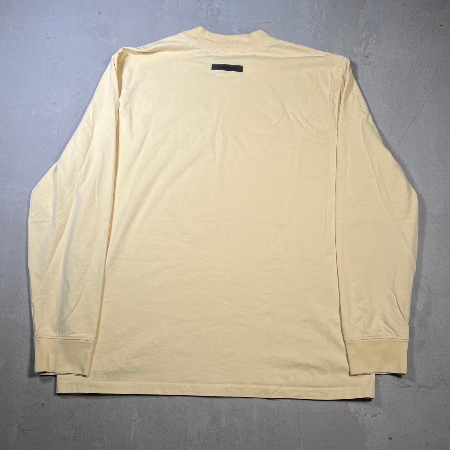 Fear of God FOG Essentials Yellow Longsleeve Size Large USED x17843