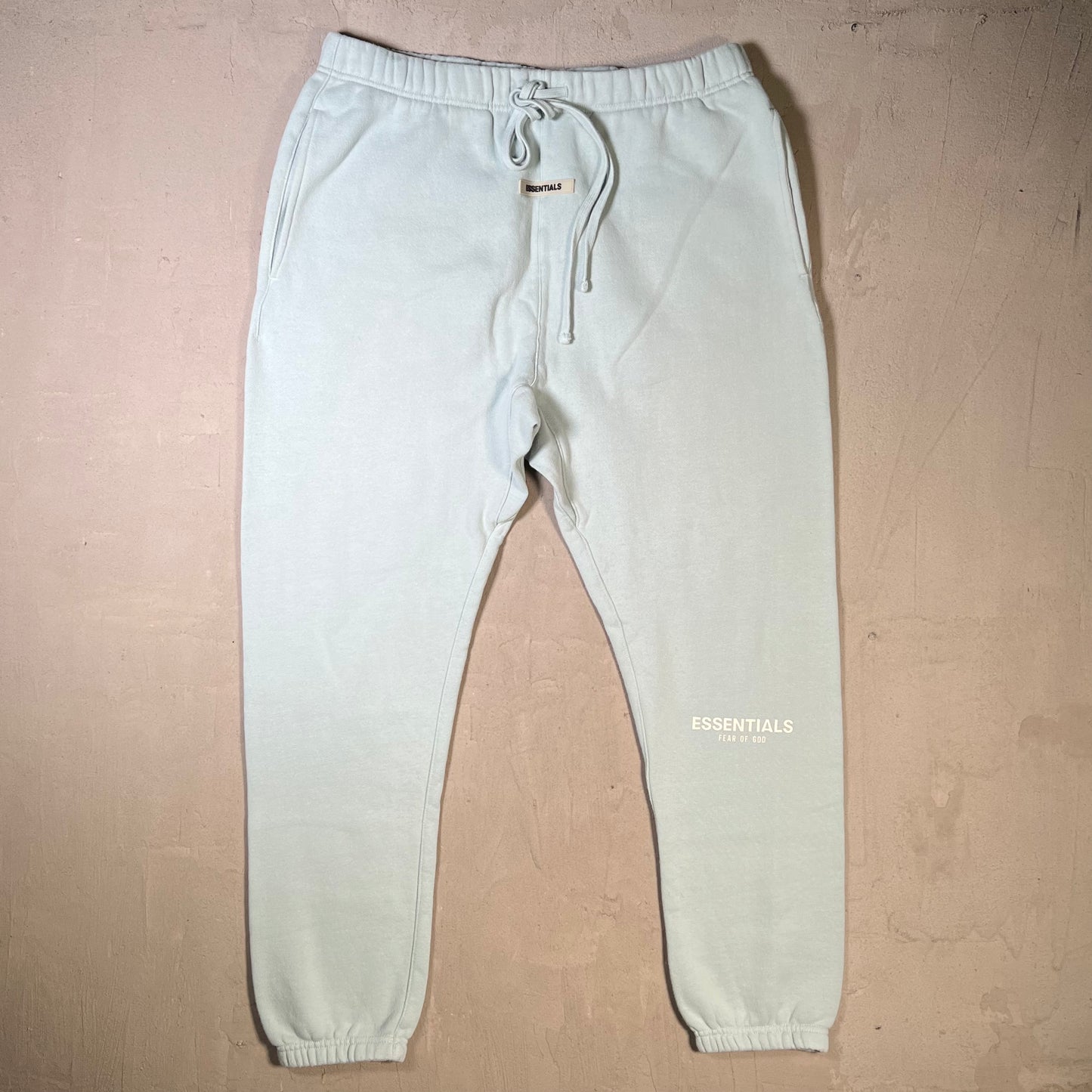 Fear of God FOG Essentials Teal Sweatpants Size Large USED x17842