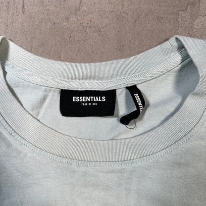 Fear of God FOG Essentials Teal Tee Size Large USED x17841