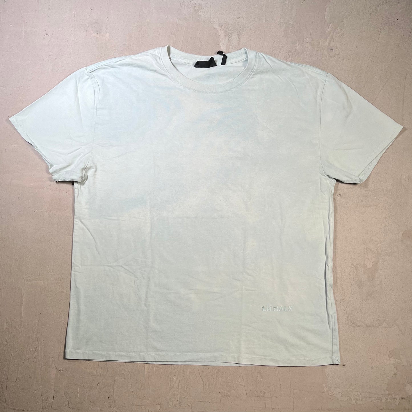 Fear of God FOG Essentials Teal Tee Size Large USED x17841