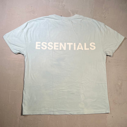 Fear of God FOG Essentials Teal Tee Size Large USED x17841