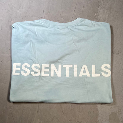 Fear of God FOG Essentials Teal Tee Size Large USED x17841