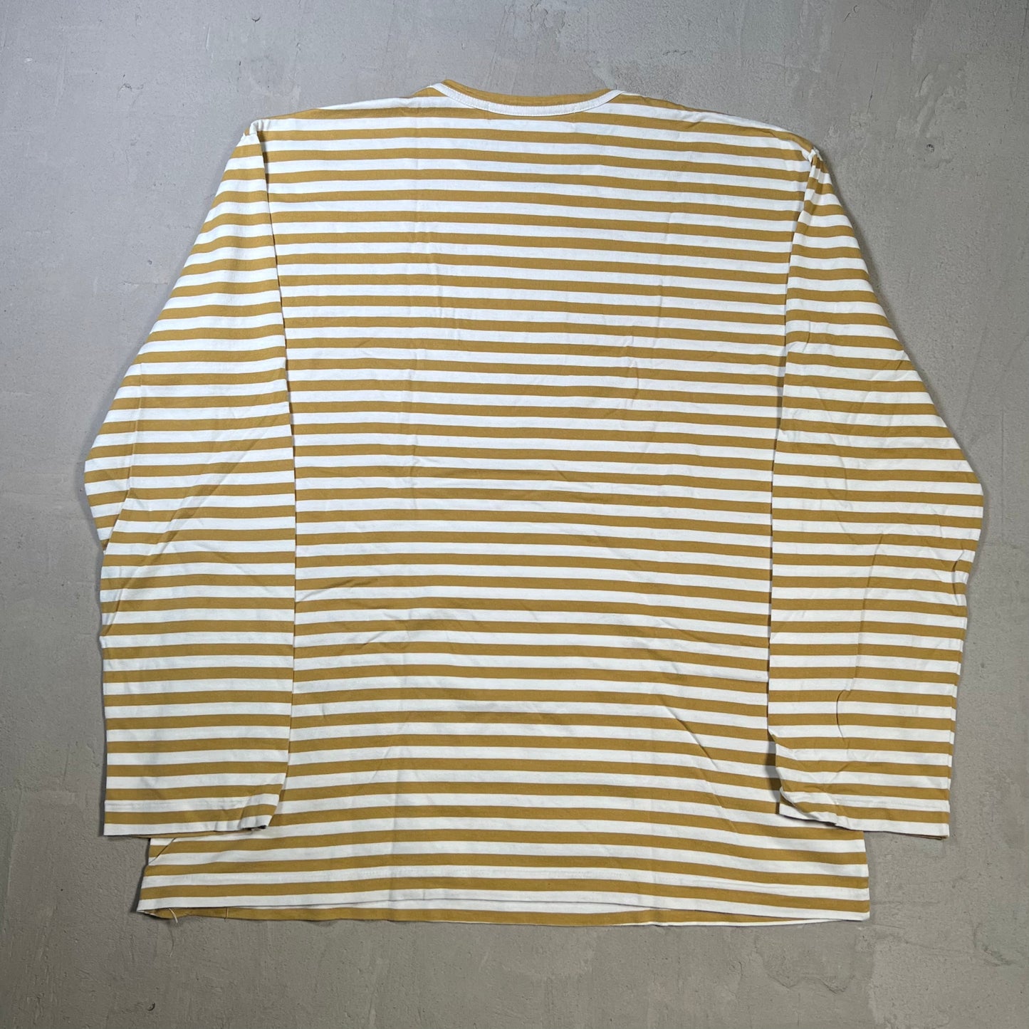 CDG Comme Des Garcons White/Brown Longsleeve Size XXL USED x17836