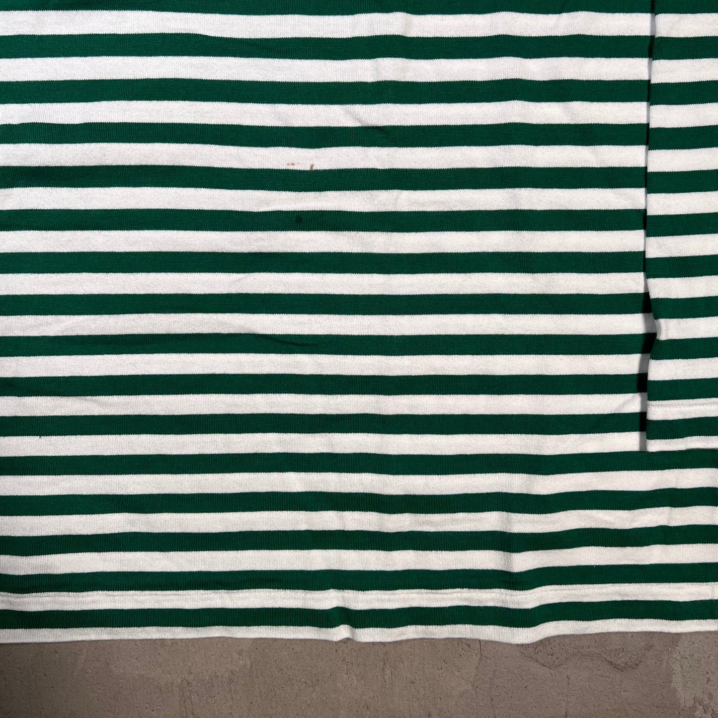 CDG Comme Des Garcons White/Dark Green Longsleeve Size XXL USED x17840