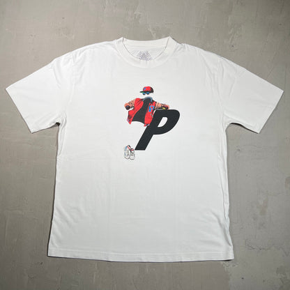 Palace Transparency White Tee Size XL USED x17831