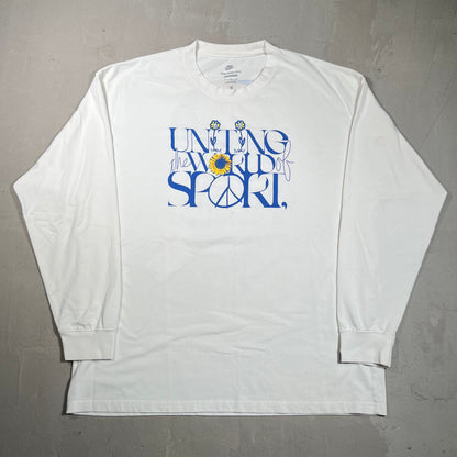 Nike "Unite Sport" White Longsleeve Size XL USED v19694