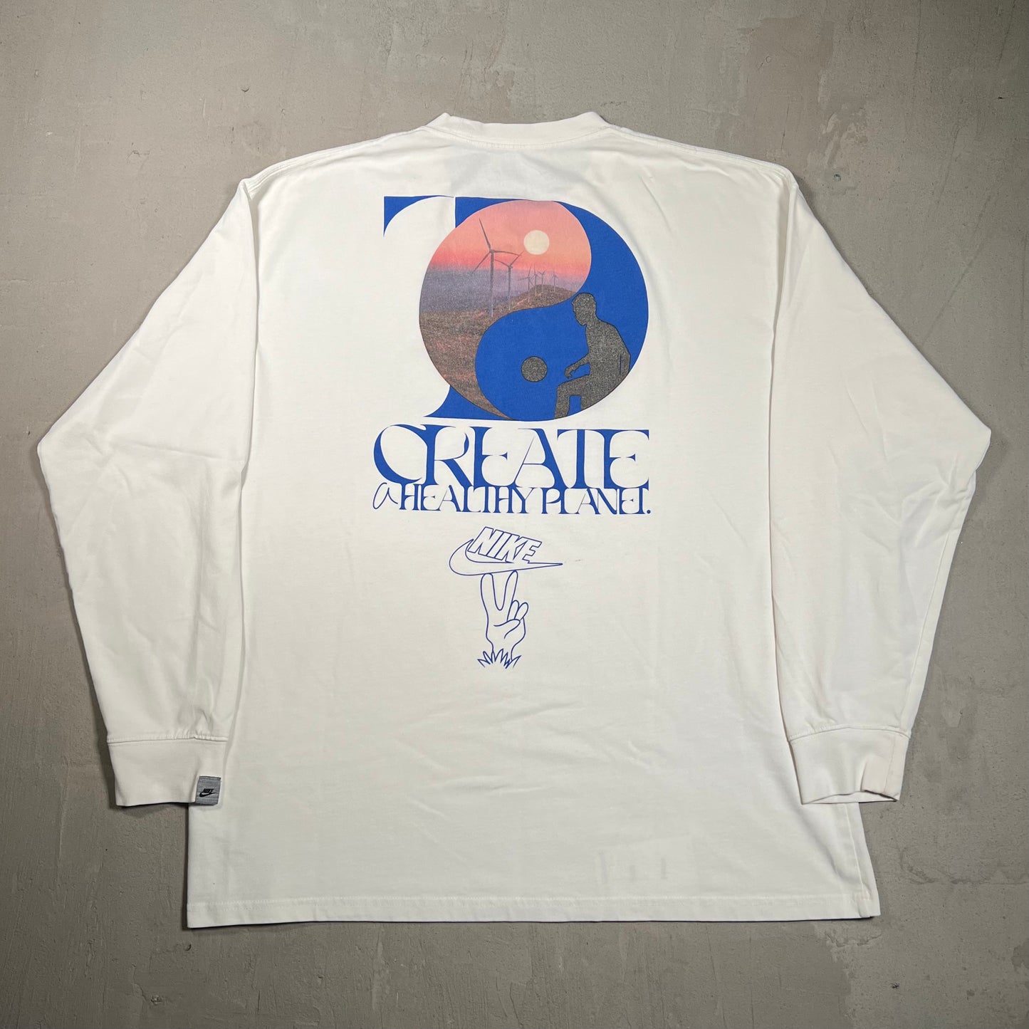Nike "Unite Sport" White Longsleeve Size XL USED v19694
