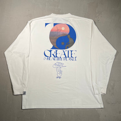 Nike "Unite Sport" White Longsleeve Size XL USED v19694