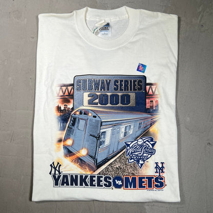 2000 Subway Series White Tee Size XL NEW v19697