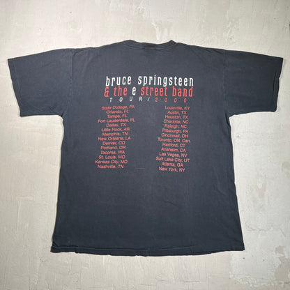 2000 Bruce Springsteen E Street Band Black Tour Tee Size XL USED v19696
