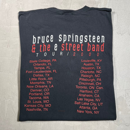 2000 Bruce Springsteen E Street Band Black Tour Tee Size XL USED v19696