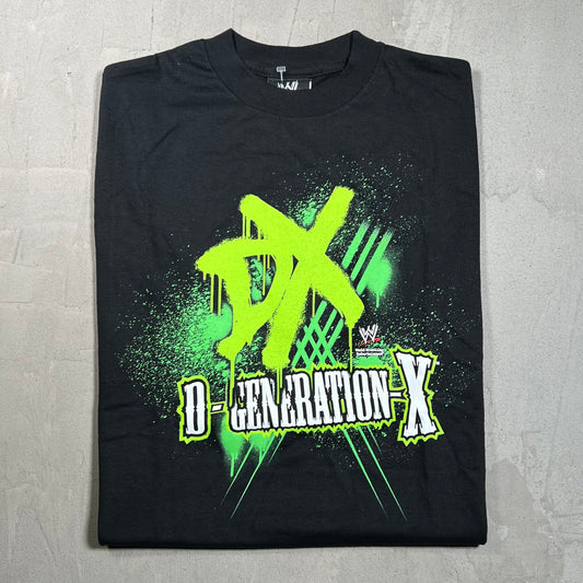 2002 WWE Degeneration X Black Tee Size Medium NEW v19701