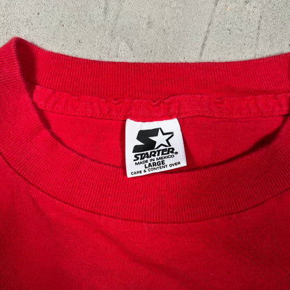 Y2K Yankees Starter Red Tee Size Large USED v19703