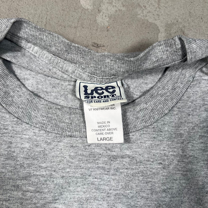 2000 Yankees World Series Trophy Tee Grey Size Large USED v19699