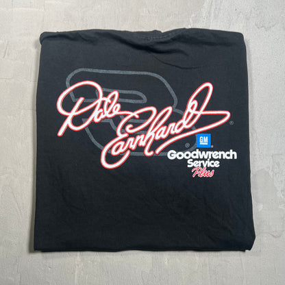 Y2K Nascar Dale Earnhardt Black Tee Size Large USED V19705