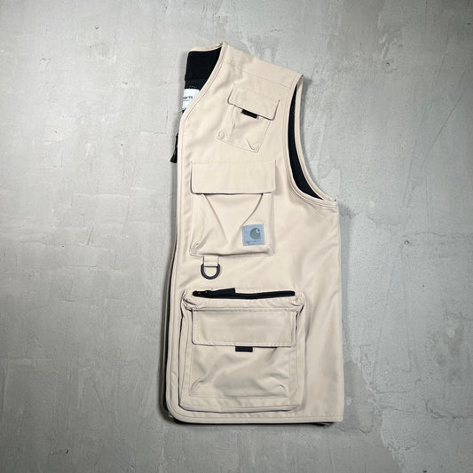 Carhartt WIP Khaki Nylon Hiking Vest Size XL USED v19688