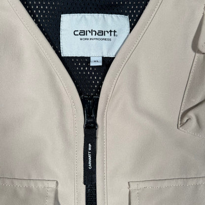Carhartt WIP Khaki Nylon Hiking Vest Size XL USED v19688