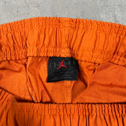 Jordan Orange Rip Stop Cargo Pants Size Large USED x17871