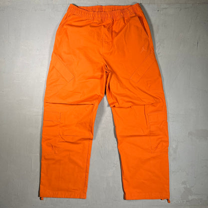 Jordan Orange Rip Stop Cargo Pants Size Large USED x17871