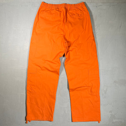 Jordan Orange Rip Stop Cargo Pants Size Large USED x17871